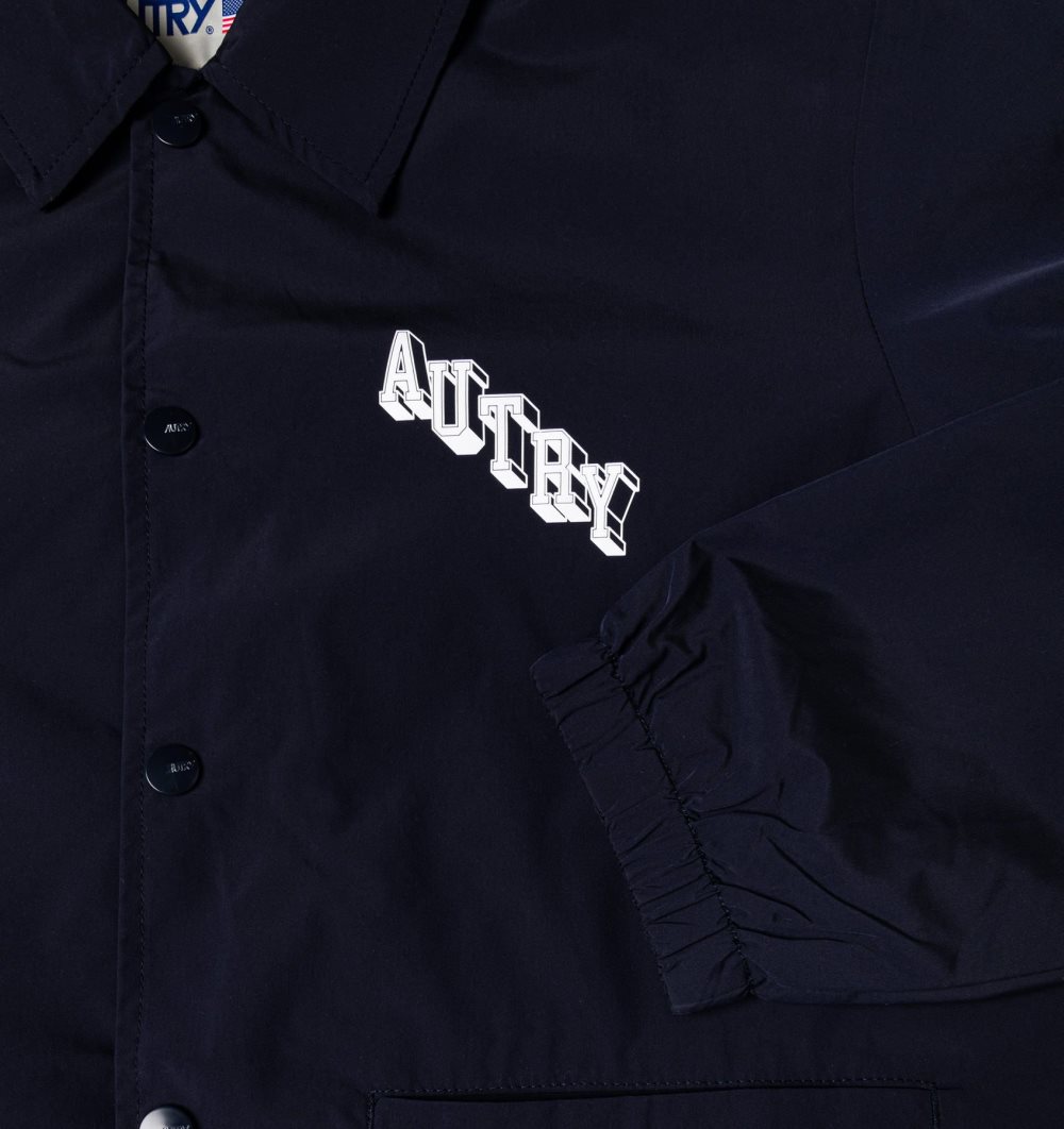 Autry Boxy Fit Coach Jacket Nylon Oberteile Damen Blau | 5341KTDSL