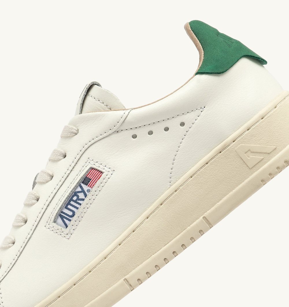 Autry Dallas Low Sneakers Amazon Leather Sneakers Damen Grün Weiß | 7032FTNVR