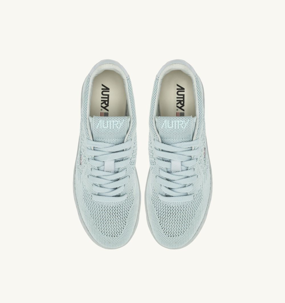 Autry Easeknit Medalist Low Sneakers Pleinair Sneakers Damen Blau | 6218BAKES
