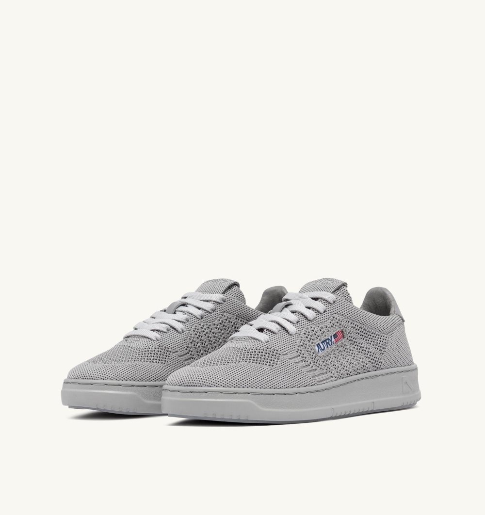 Autry Easeknit Medalist Low Sneakers Vapor Sneakers Herren Grau | 2764LSUQC