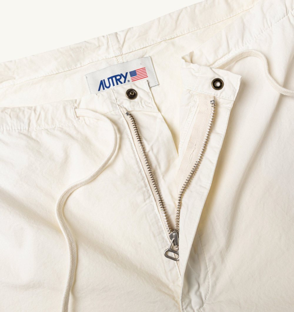Autry Fit Parachute Pants Cotton Unterteile Damen Weiß | 3705DEXAF