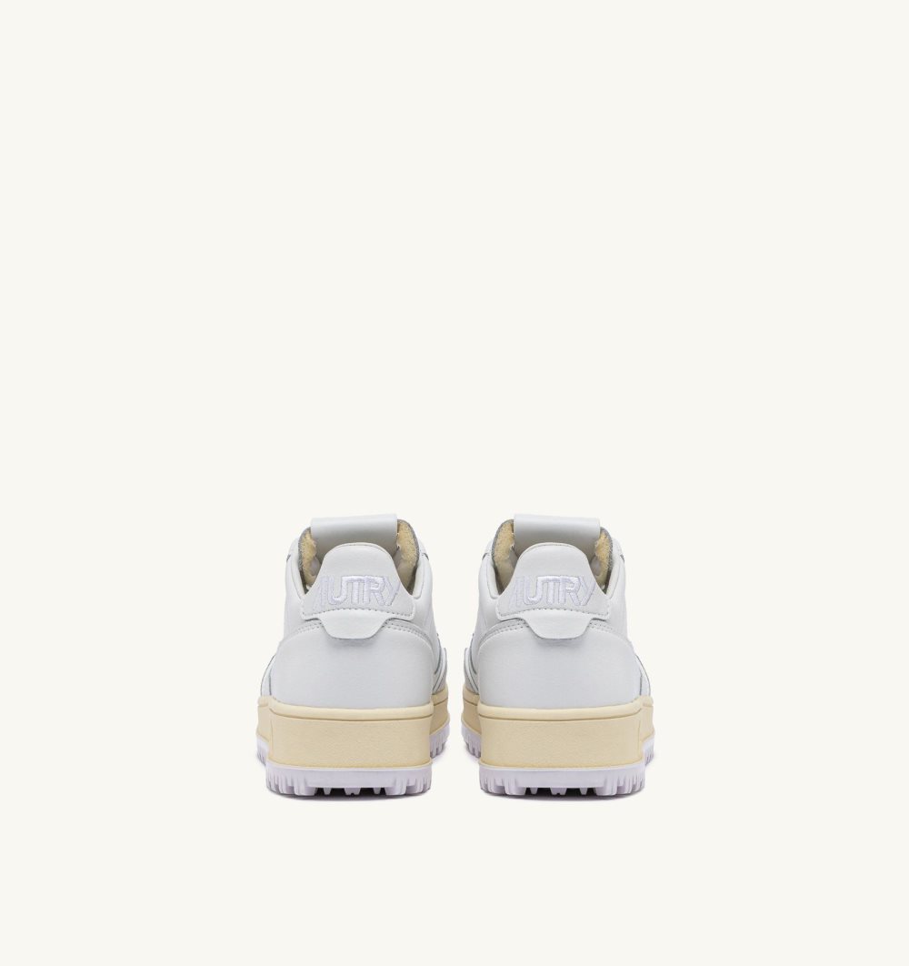 Autry Golf Low Sneakers Leather Golfschuhe Damen Weiß | 7428VOZMJ
