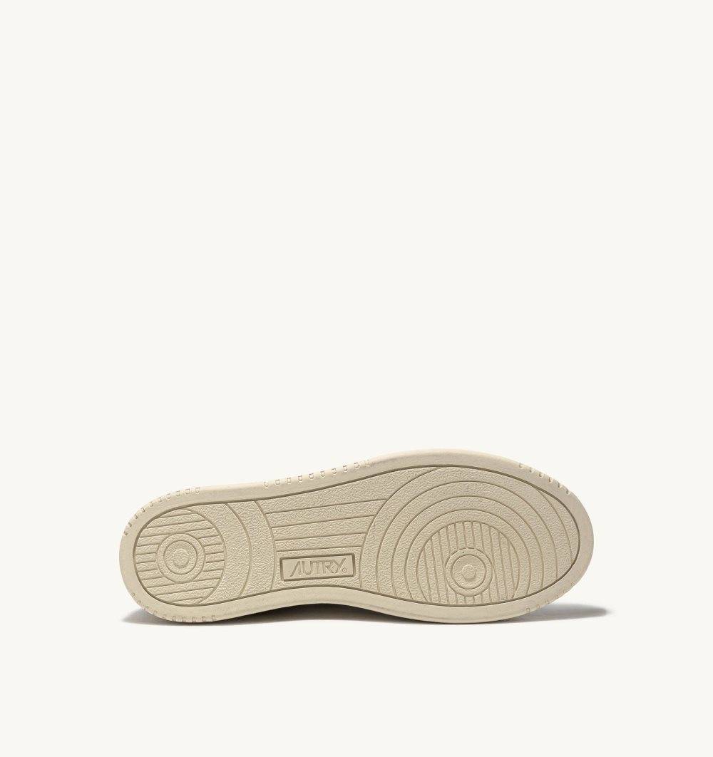 Autry Medalist Low Sneakers Amazon Leather Suede Sneakers Damen Grün Weiß | 0614FAVSH