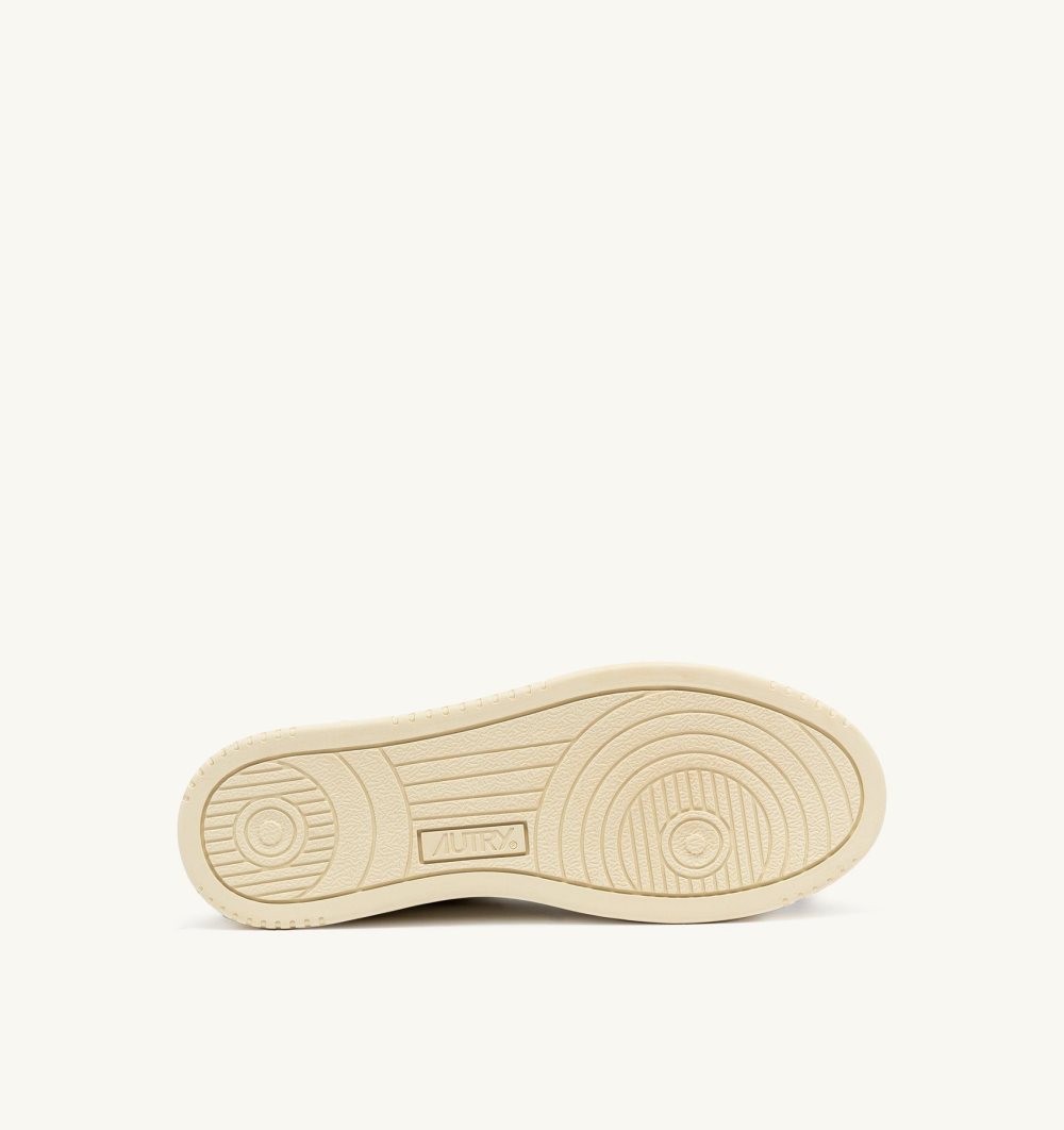 Autry Medalist Low Sneakers Military Suede Leather Sneakers Damen Grün Weiß | 3086WQLIU