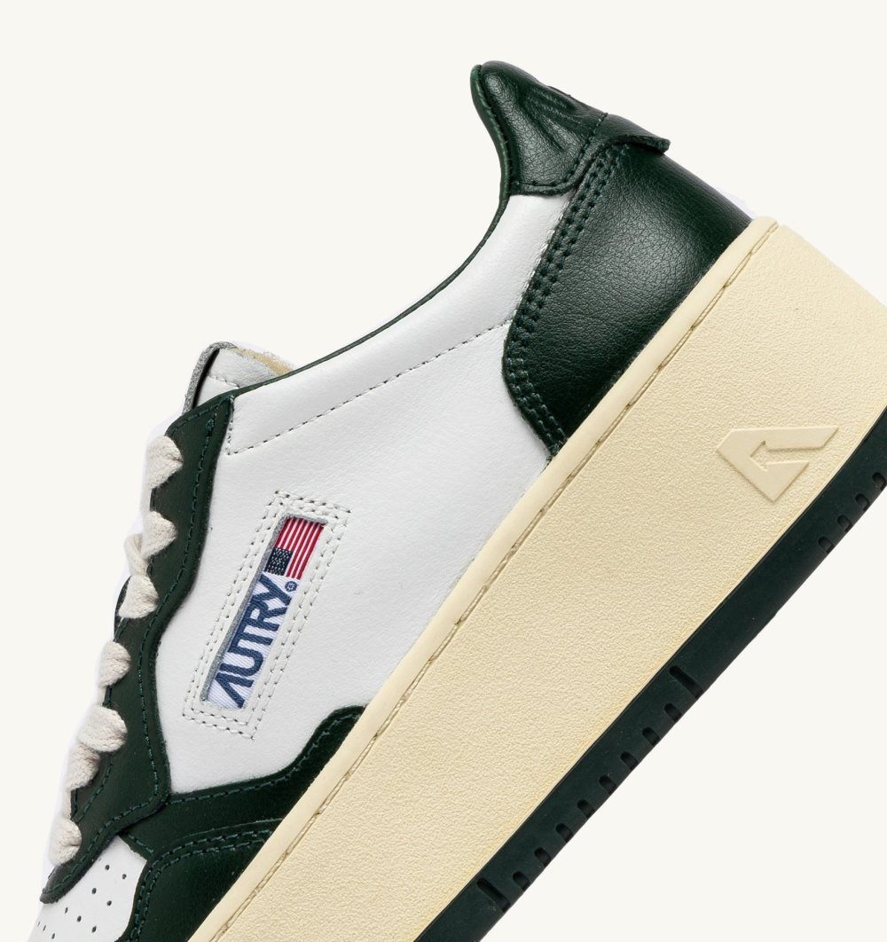 Autry Medalist Platform Sneakers Mountain Leather Plateauschuhe Damen Weiß | 2795HPUNL