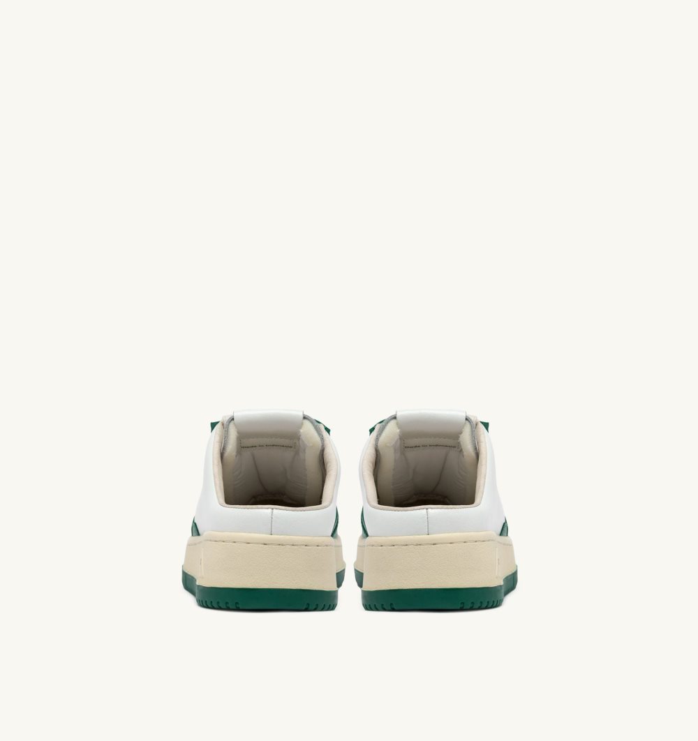 Autry Medalist Sabot Sneakers Amazon Leather Mules Herren Grün Weiß | 0236ZGJBL