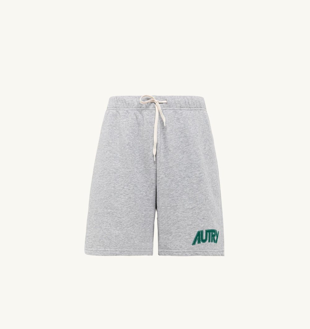 Autry Shorts Melange Cotton Pile Unterteile Herren Grau | 7190VOMKA